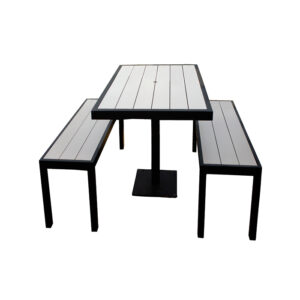 Aurora Outdoor Table and Bench