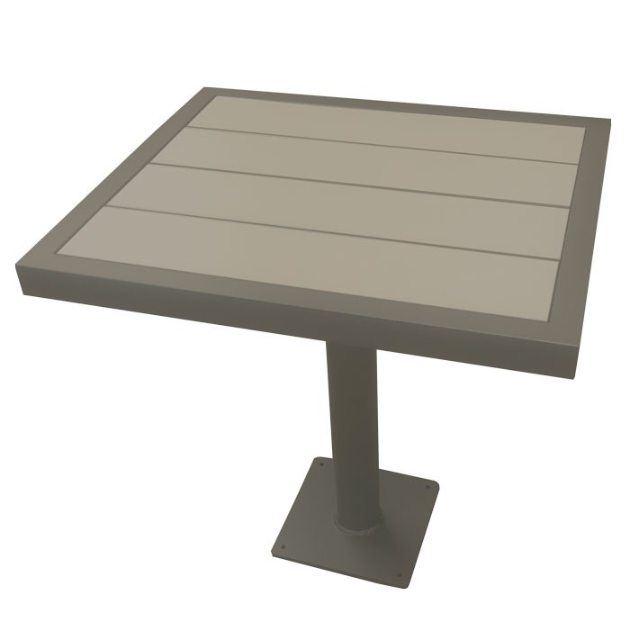 Aurora 26"x30" Outdoor Table Top - Iron Glimmer Frame