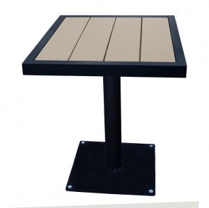 Aurora 26"x30" Outdoor Table - Onyx Black Frame