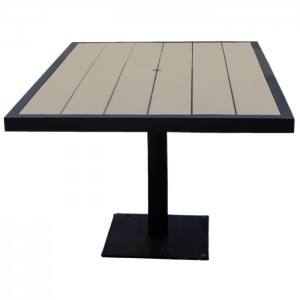 Aurora 37.5"x37.5" Outdoor Table - Onyx Black Frame