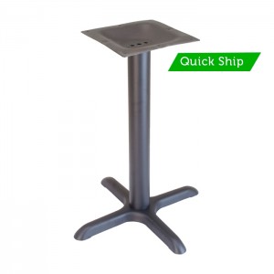 22"x22" dining height table base - Onyx Black