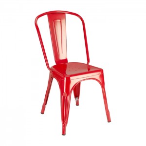 Paris Metal Chair - Red