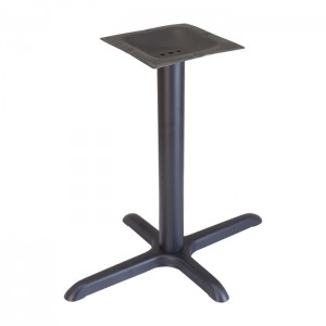 22"x30" dining height table base - Onyx Black1