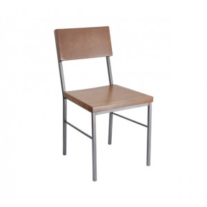 Cherry Stain, Pewter Frame Aspen Chair for Restuarants & Bars