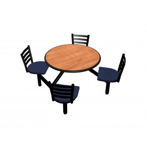  Wild Cherry laminate table top, Black Dur-A-Edge® , Encore chairhead with Atlantis seat