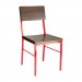 Truffle Stain, Red Frame Aspen Chair