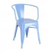 Calais arm chair - front angle - blue