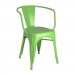Calais arm chair - front angle - green