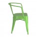 Calais arm chair - side angle - green