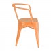 Orange Calais arm chair - side