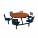 Jupiter 6 Seat Round Unit with Dur-A-Edge® Table & Quest Chairheads