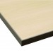 Beigewood laminate table top with Black PVC edge