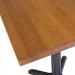 Close-up wide edge grain table top
